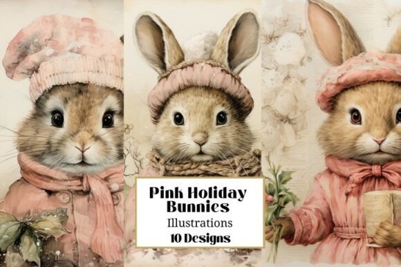 10 Pink Holiday Christmas Bunnies Review