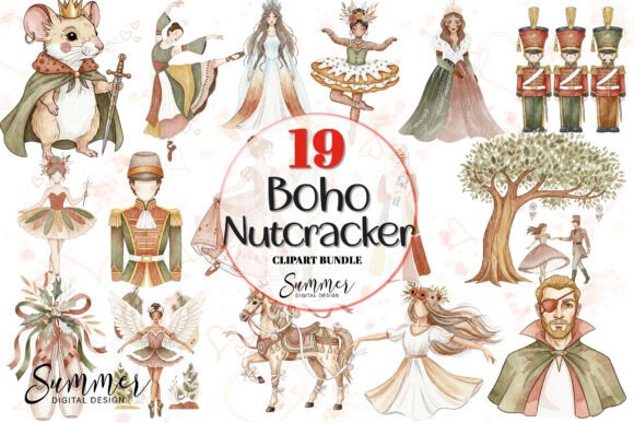 Boho Nutcracker Magical Christmas PNGs Review