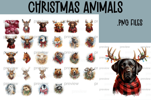 Christmas Animals PNG Bundle: A Practical Review for Digital Illustrations