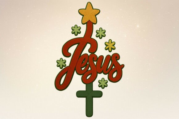 Cozy Crochet Yarn Christmas Jesus Tree Illustration Review