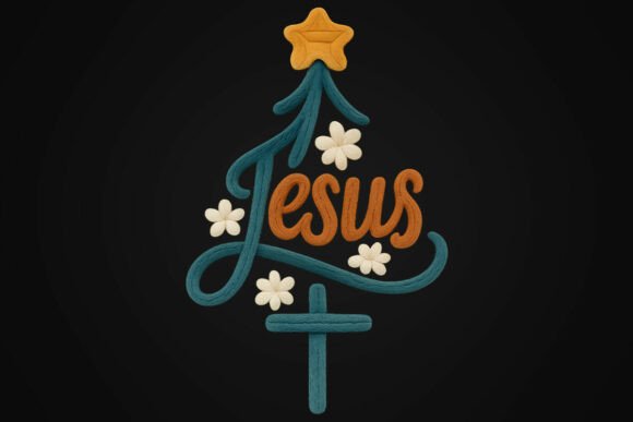 Crochet Christmas Jesus Tree PNG: A Designer’s Review for Branding and Illustrations