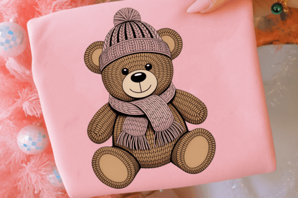 Crochet Yarn Christmas Teddy Bear PNG De: A Review for Illustrations
