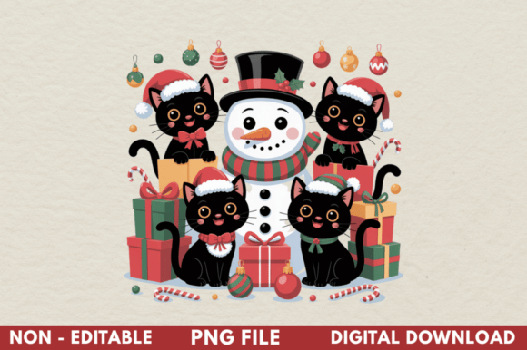 Funny Christmas Cat PNG,Christmas Cat
