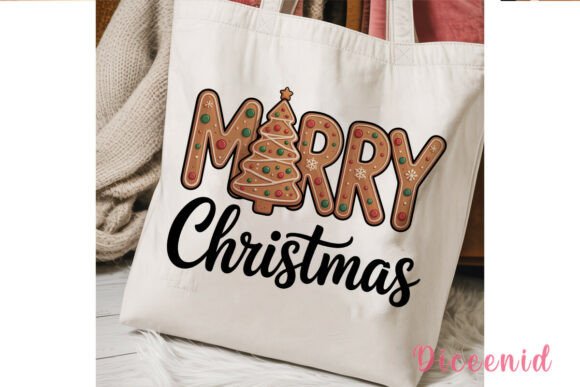 Gingerbread Merry Christmas PNG Clipart for Illustrations and Digital Products