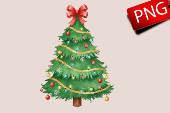 Glitter Christmas Tree Coquette Bow PNG: A Designer’s Review for Seasonal Illustrations