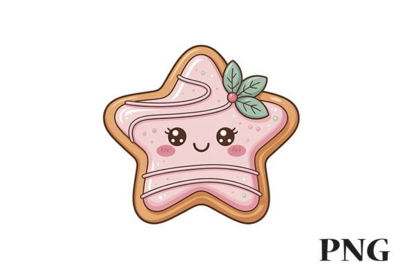 Kawaii Christmas Star Cookie Clipart PNG: A Publisher’s Review of Seasonal Illustrations