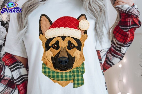 Quilted German Shepherd Christmas: A Designer’s Review of Holiday Illustrations