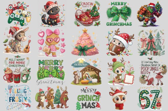 Retro Christmas PNG Sublimation Bundle: A Review for Illustrations and Digital Sellers