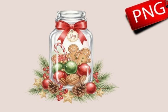 Review: Christmas Candy Cane Jar PNG for Embroidery